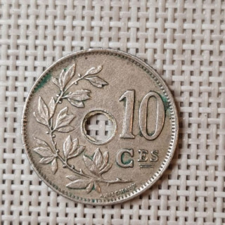 Belgium 10 Centimes 1923 KM-85 VF