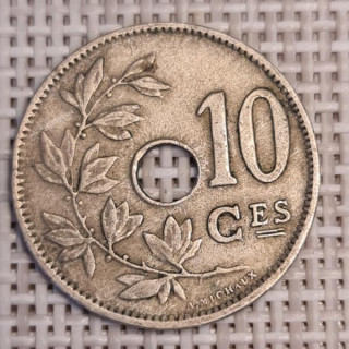 Belgium 10 Centimes 1928 KM-85 VF