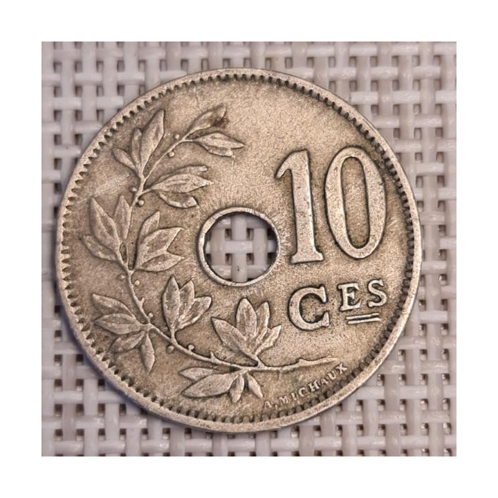 Belgium 10 Centimes 1928 KM-85 VF