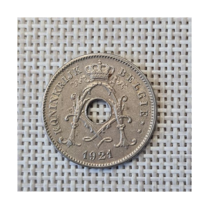 Belgium 10 Centimes 1921 KM-86 VF