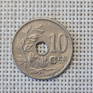 Belgium 10 Centimes 1921 KM-86 VF