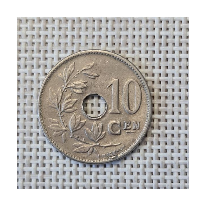 Belgium 10 Centimes 1921 KM-86 VF