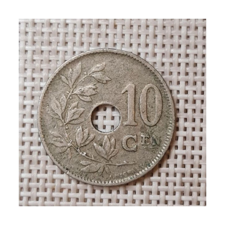 Belgium 10 Centimes 1922 KM-86 VF