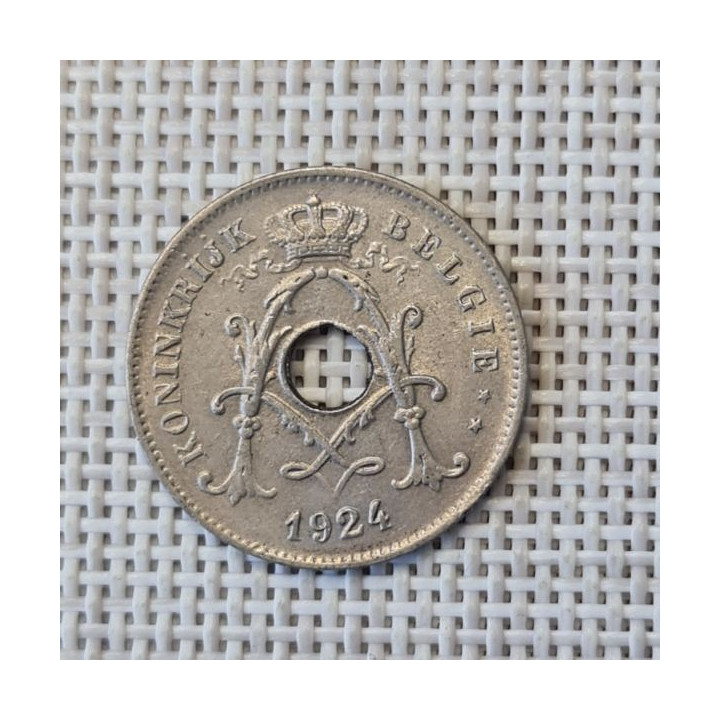 Belgium 10 Centimes 1924 KM-86 VF