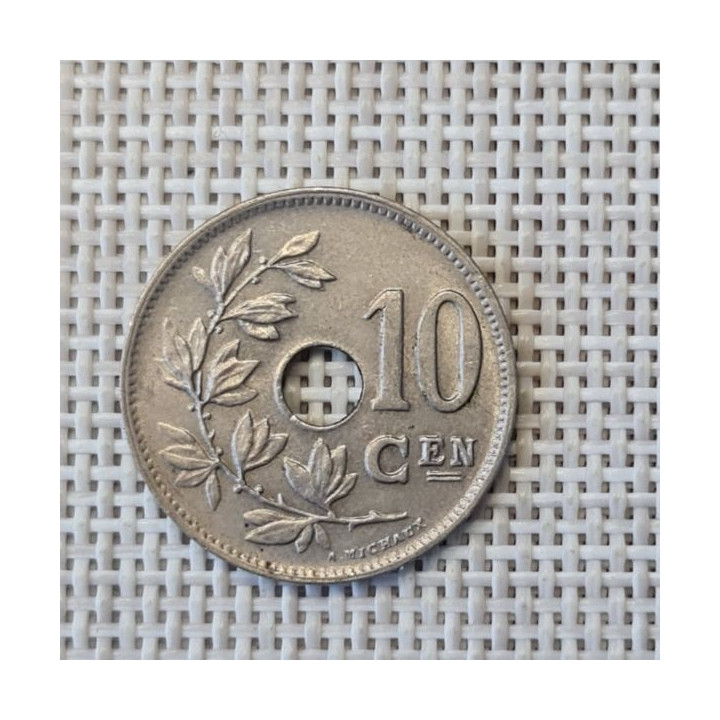 Belgium 10 Centimes 1924 KM-86 VF