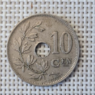 Belgium 10 Centimes 1926 KM-86 VF