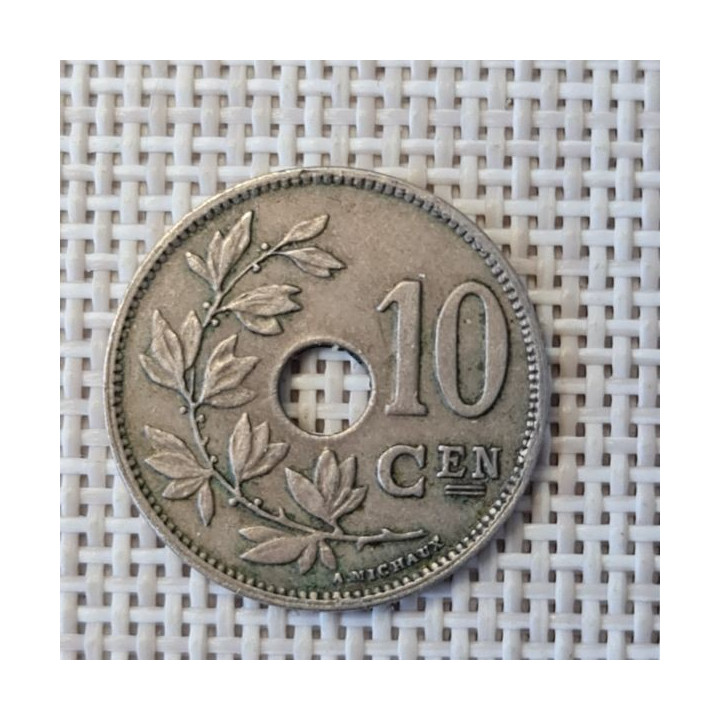 Belgium 10 Centimes 1927 KM-86 VF