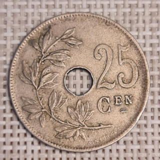 Belgium 25 Centimes 1926 KM-69 VF