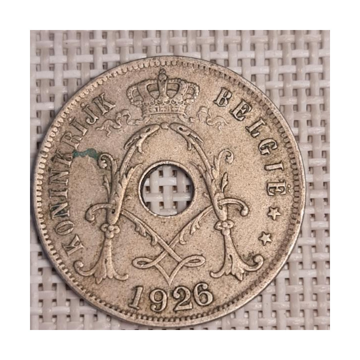 Belgium 25 Centimes 1926 KM-69 VF