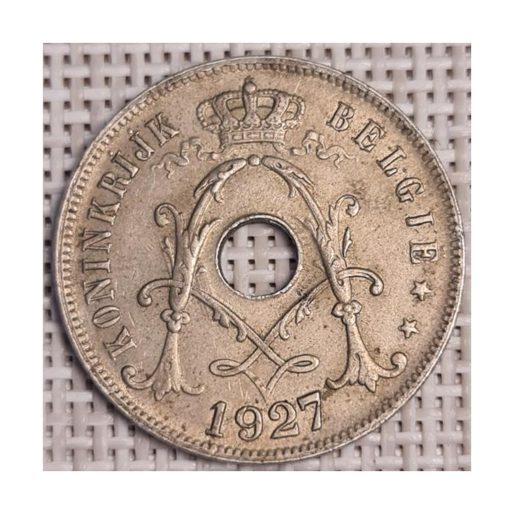 Belgium 25 Centimes 1927 KM-69 VF