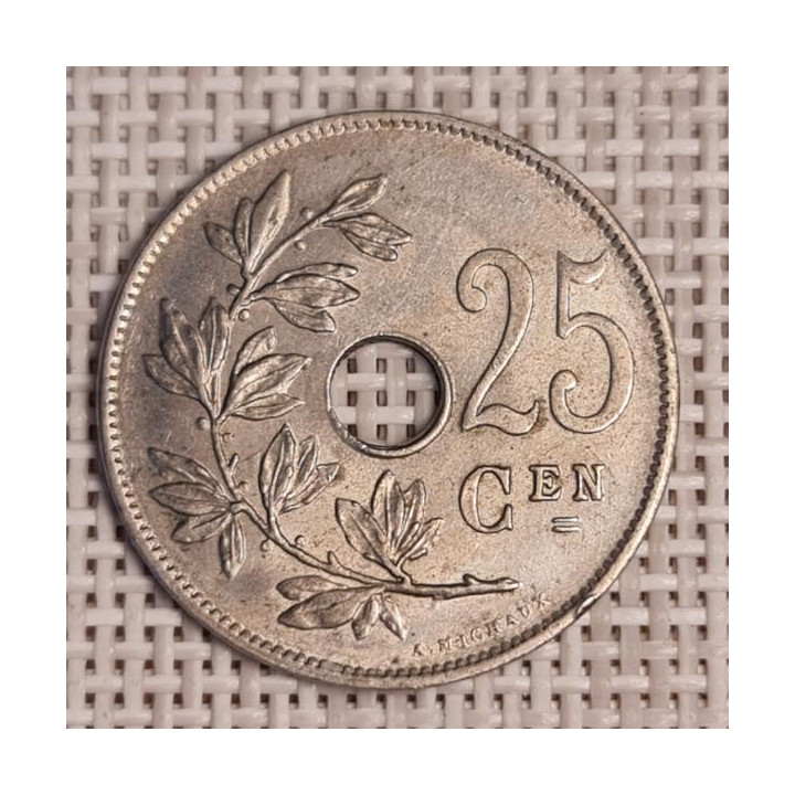 Belgium 25 Centimes 1929 KM-69 VF
