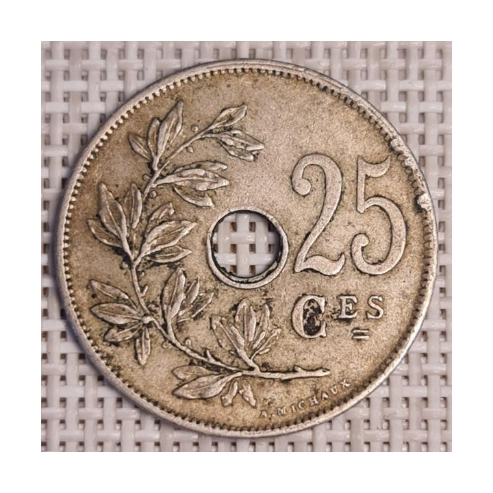 Belgium 25 Centimes 1926 KM-68 VF