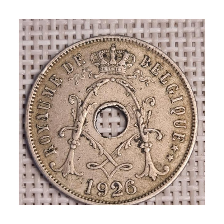 Belgium 25 Centimes 1926 KM-68 VF