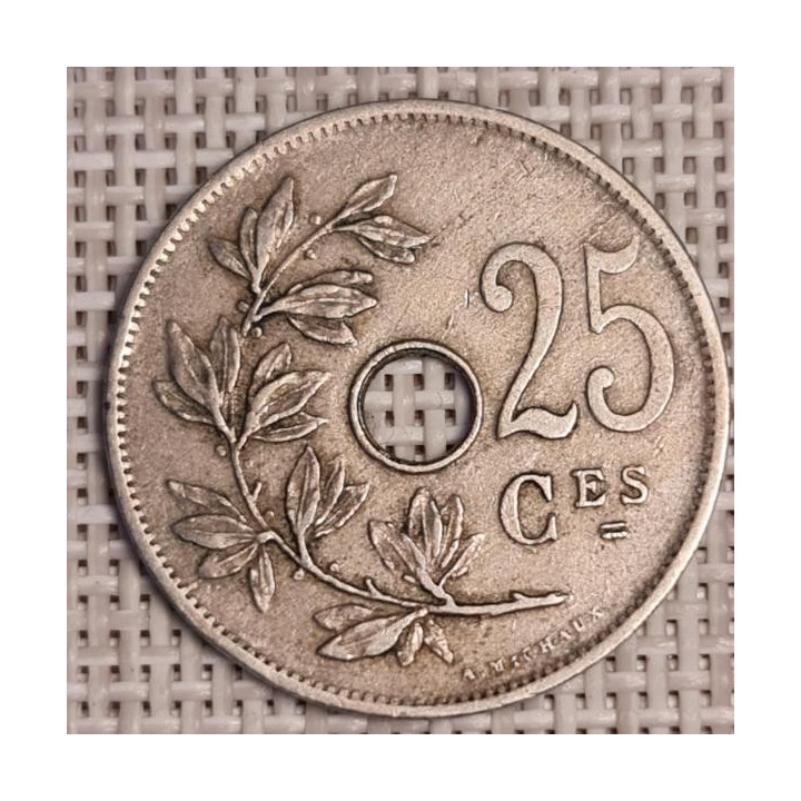 Belgium 25 Centimes 1927 KM-68 VF