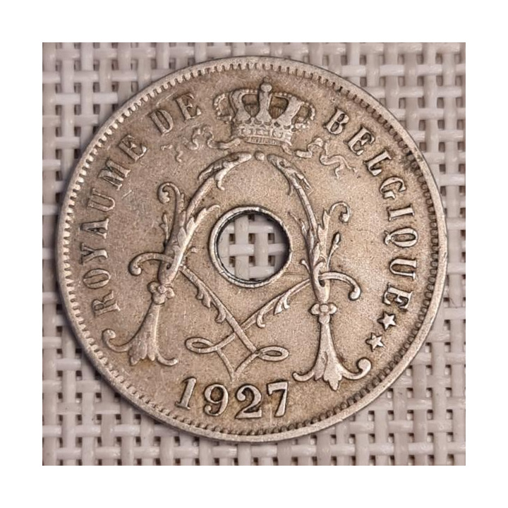 Belgium 25 Centimes 1927 KM-68 VF
