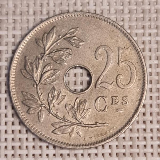 Belgium 25 Centimes 1929 KM-68 VF