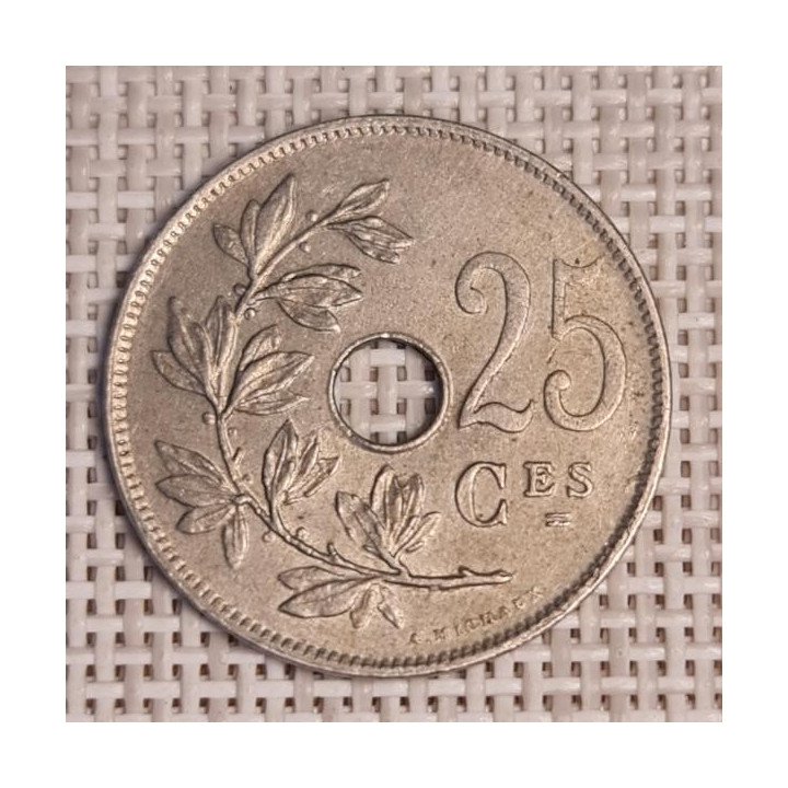 Belgium 25 Centimes 1929 KM-68 VF