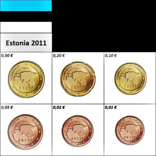 Estonia 1 - 50 Euro Cents 2011 UNC