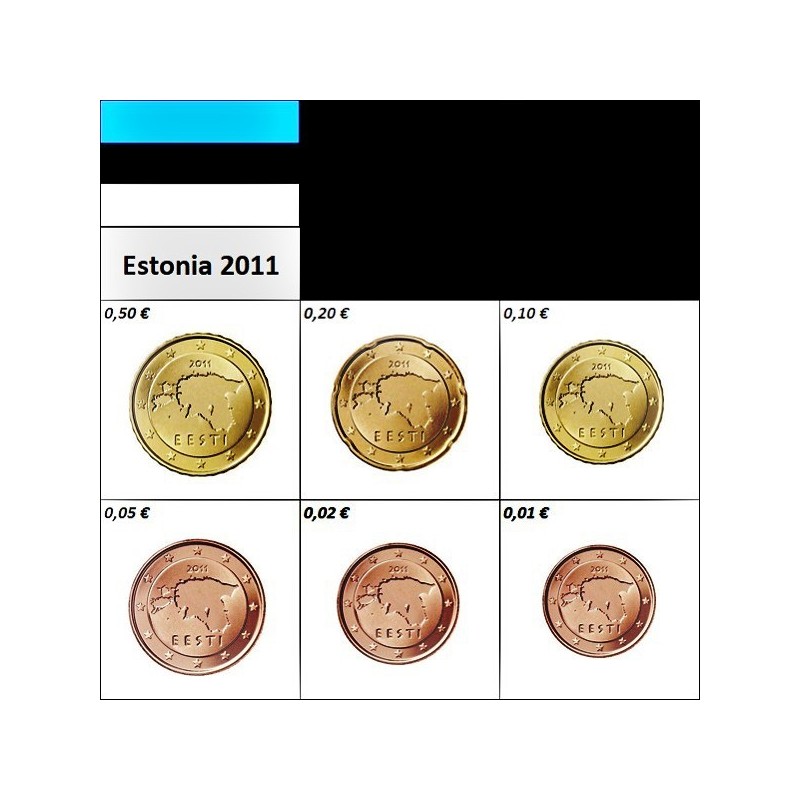 Estonia 1 - 50 Euro Cents 2011 UNC