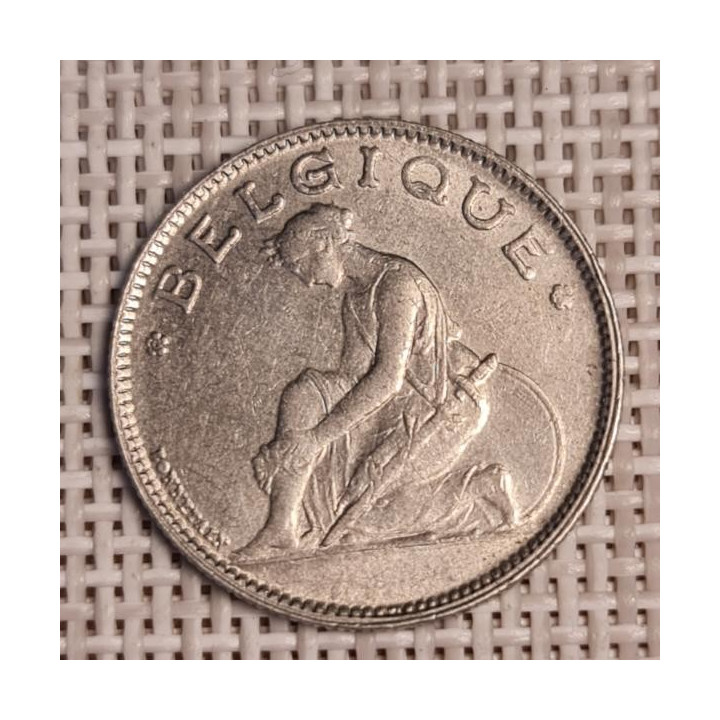 Belgium 1 Franc 1922 KM-89 VF