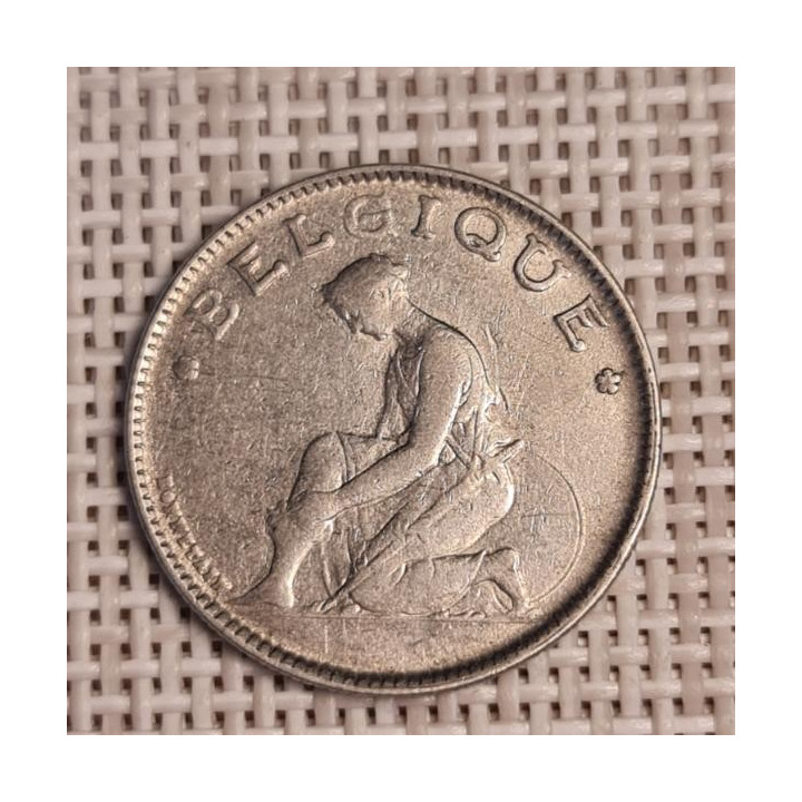 Belgium 1 Franc 1923 KM-89 VF