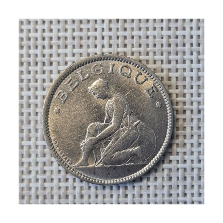 Belgium 1 Franc 1934 KM-89 VF