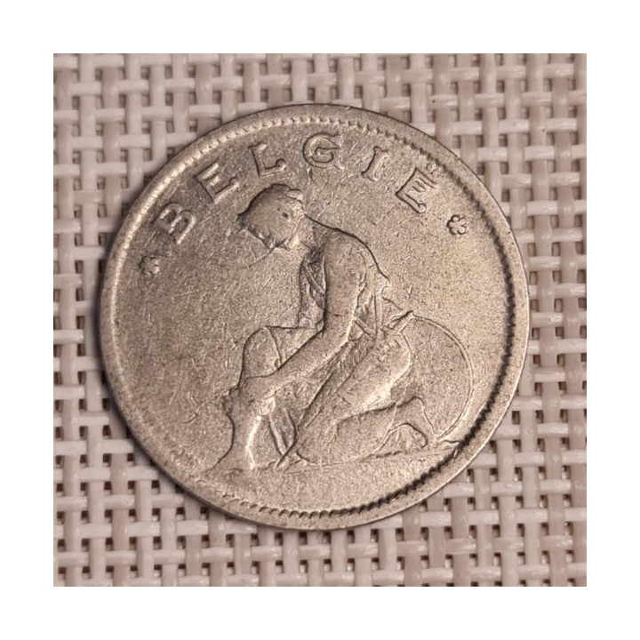 Belgium 1 Franc 1934 KM-90 VF