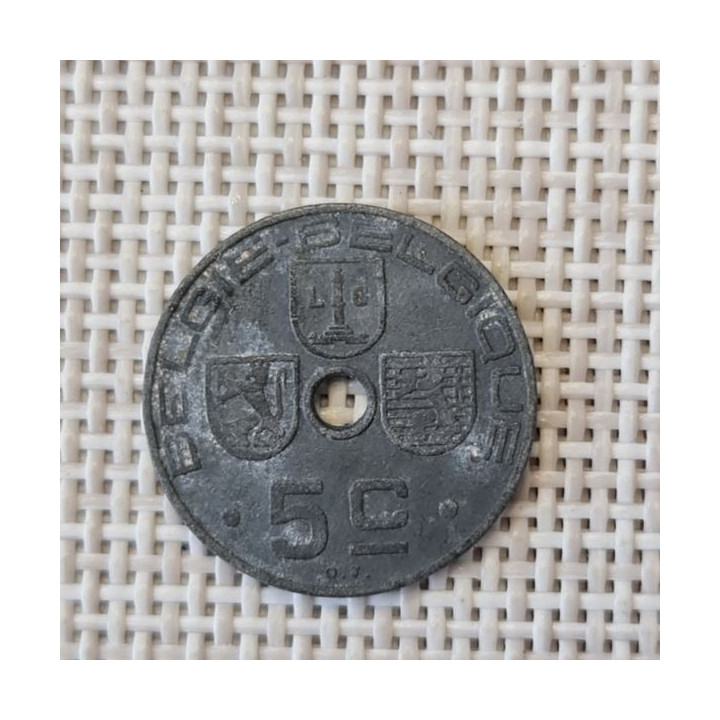 Belgium 5 Centimes 1942 KM-124 VF