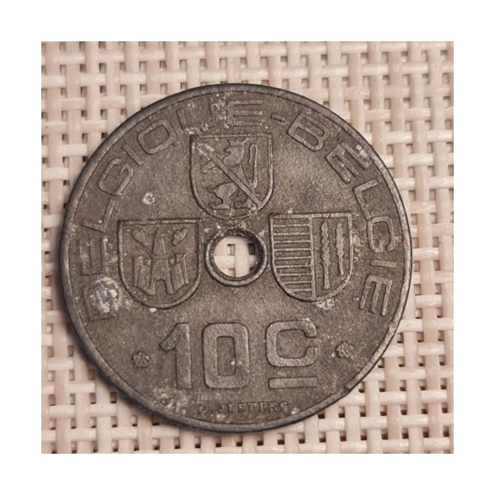 Belgium 10 Centimes 1942 KM-125 VF