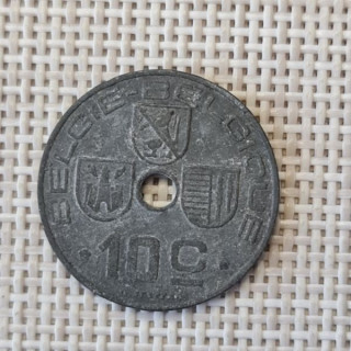 Belgium 10 Centimes 1944 KM-126 VF