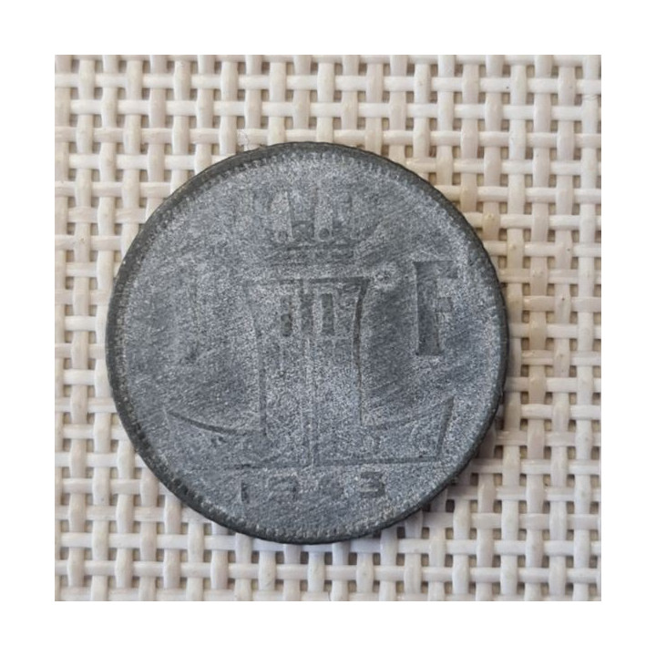 Belgium 1 Franc 1943 KM-127 VF
