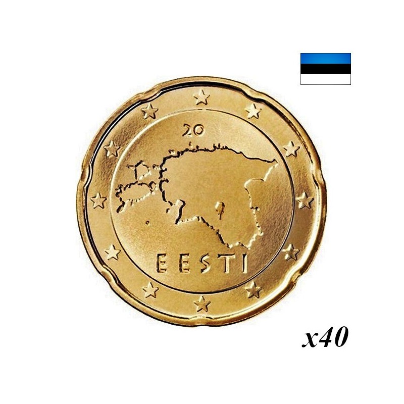 Estonia 20 Euro Cent 2017 Roll