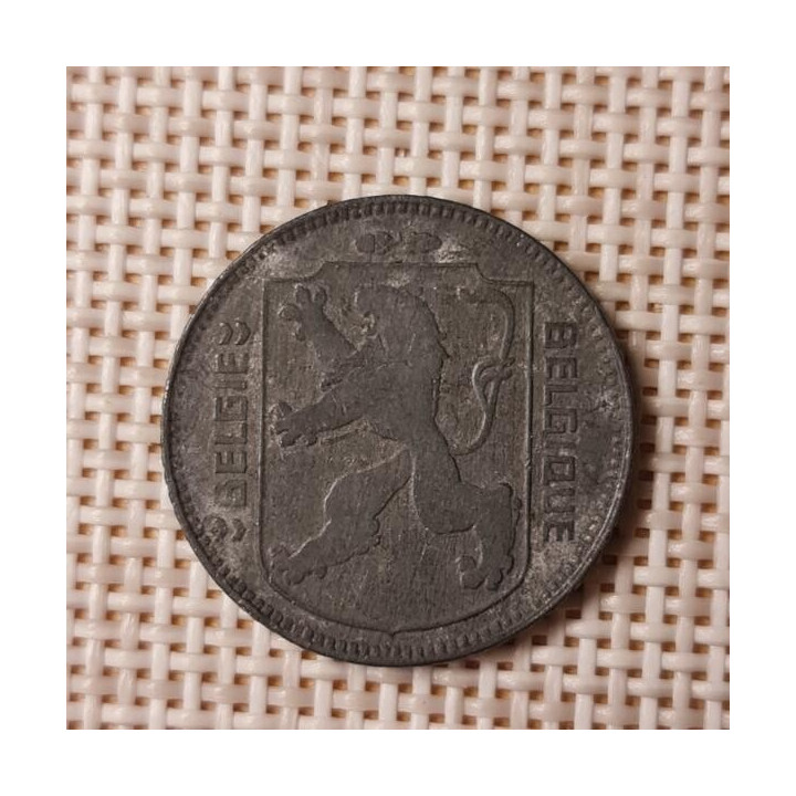 Belgium 1 Franc 1944 KM-128 VF