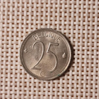 Belgium 25 Centimes 1972 KM-153 VF