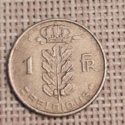 Belgium 1 Franc 1955 KM-142 VF