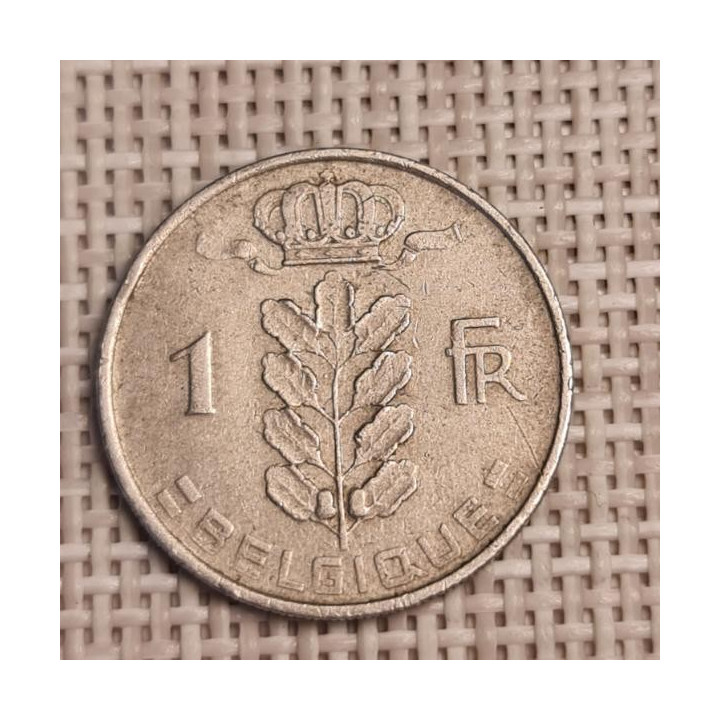 Belgium 1 Franc 1955 KM-142 VF