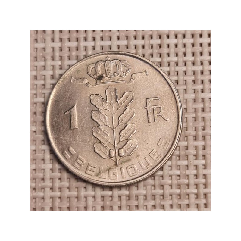 Belgium 1 Franc 1970 KM-142 VF