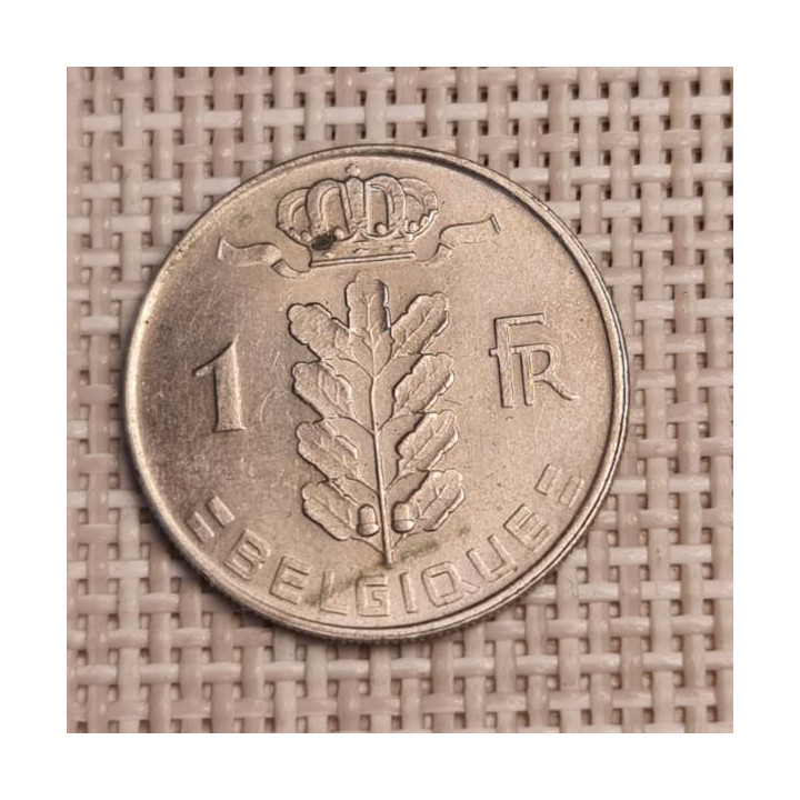 Belgium 1 Franc 1970 KM-142 VF