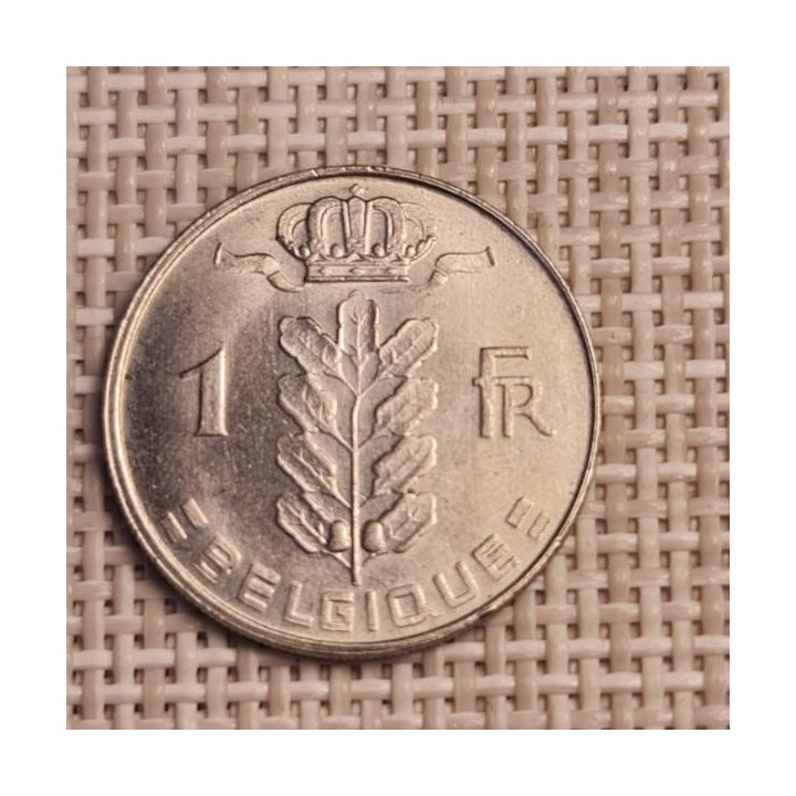 Belgium 1 Franc 1972 KM-142 VF