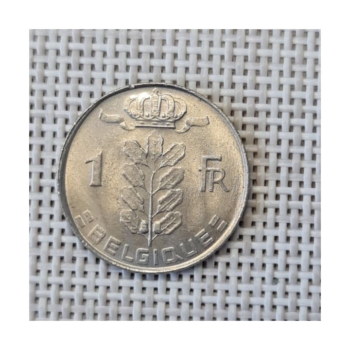 Belgium 1 Franc 1973 KM-142 VF