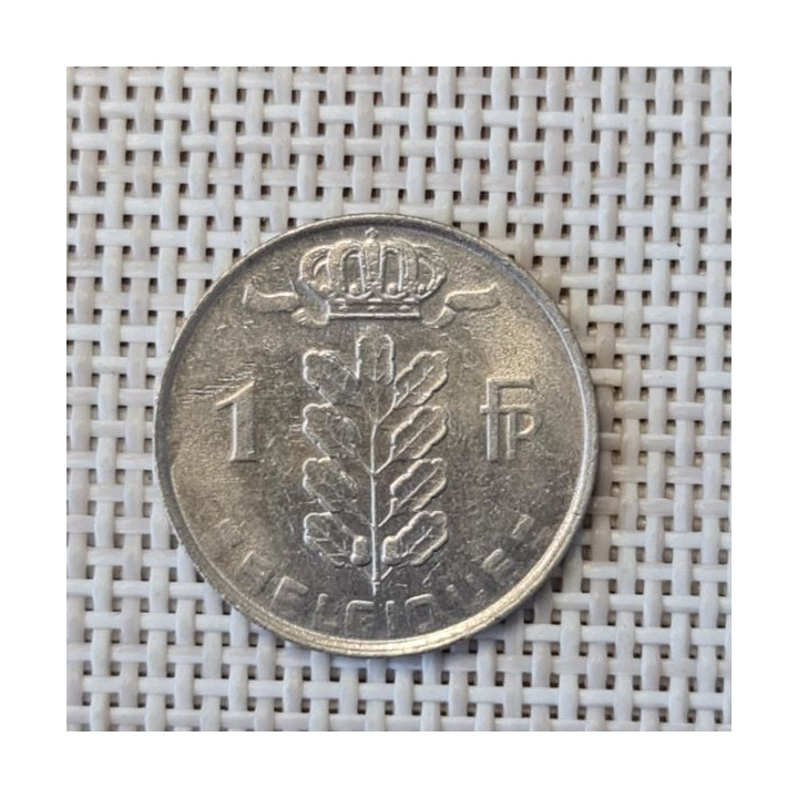 Belgium 1 Franc 1978 KM-142 VF