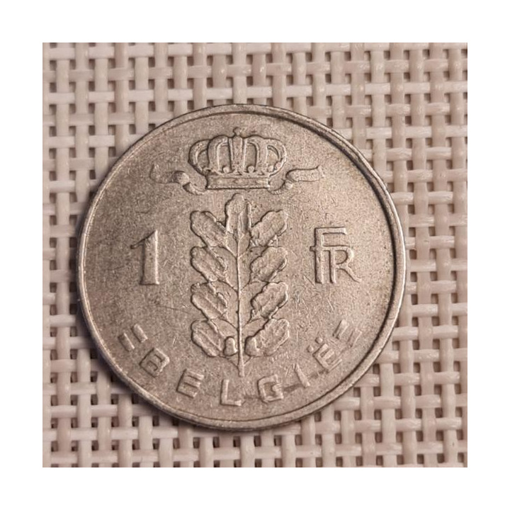 Belgium 1 Franc 1957 KM-143 VF