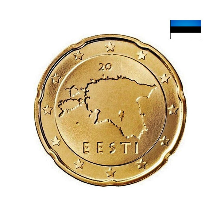 Estonia 20 Euro Cent 2021 UNC