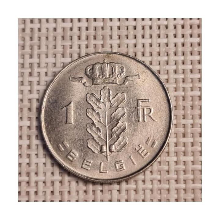 Belgium 1 Franc 1972 KM-143 VF