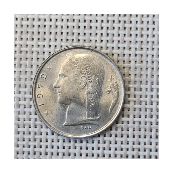 Belgium 1 Franc 1979 KM-143 VF