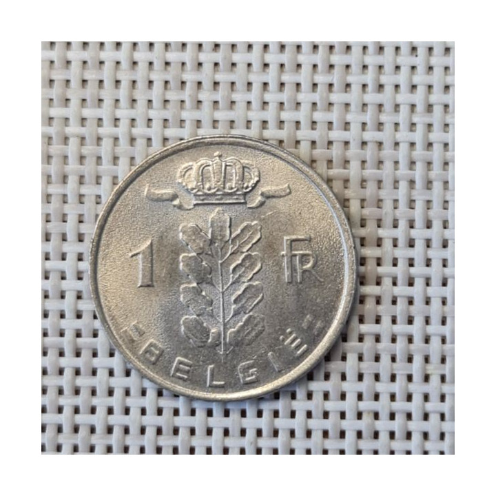 Belgium 1 Franc 1979 KM-143 VF