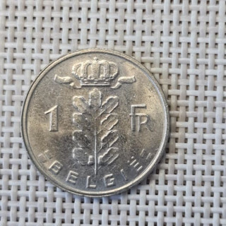 Belgium 1 Franc 1988 KM-143 VF