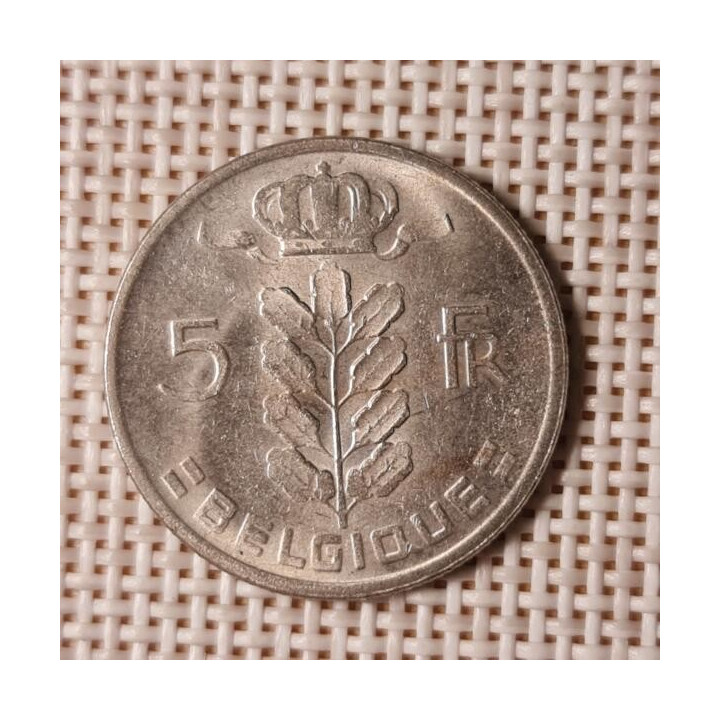 Belgium 5 Francs 1966 KM-134 VF