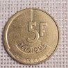 Belgium 5 Francs 1986 KM-163 VF