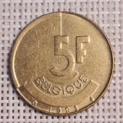 Belgium 5 Francs 1993 KM-163 VF